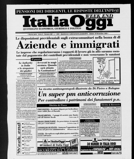 Italia oggi : quotidiano di economia finanza e politica